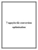 7 nguyên tắc conversion optimisation