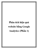 Phân tích hiệu quả website bằng Google Analytics (Phần 1)