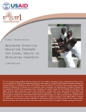First Principles: Designing Effective Education Programs for School Health in Developing Countries