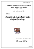 Đề tài:   Vinamilk và chiến lược thâm nhập thị trường