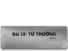 THỰC HÀNH LÝ: Bài 19. TỪ TRƯỜNG