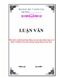 Luận văn: Phân tích và đánh giá hoạt động của sàn giao dịch công ty cổ phần VNDirect trên thị trường chứng khoán Việt Nam