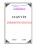 Luận văn: Giải pháp hoàn thiện chiến lược marketing cho công ty CPXNK Y Tế Domesco tại Việt Nam