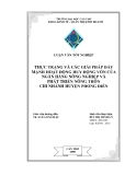 LUẬN VĂN TỐT NGHIỆP THỰC TRẠNG VÀ CÁC GIẢI PHÁP ĐẨY MẠNH HOẠT ĐỘNG HUY ĐỘNG VỐN CỦA NGÂN HÀNG NÔNG NGHIỆP VÀ PHÁT TRIỂN NÔNG THÔN CHI NHÁNH HUYỆN PHONG ĐIỀN