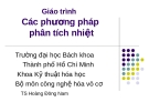 Giáo trình Các phương pháp phân tích nhiệt - TS Hoàng Đông Nam