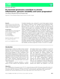 Báo cáo khoa học:  Do bacterial genotoxins contribute to chronic inﬂammation, genomic instability and tumor progression?