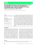 Báo cáo khoa học: Muramyl-dipeptide-induced mitochondrial proton leak in macrophages is associated with upregulation of uncoupling protein 2 and the production of reactive oxygen and reactive nitrogen species