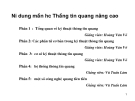 Bài giảng thông tin quang nâng cao - Phần 3