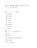 Học kanji sơ cấp - hán tự sơ cấp