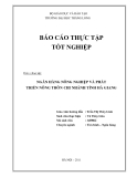 Luận văn: NGÂN HÀNG NÔNG NGHIỆP VÀ PHÁT TRIỂN NÔNG THÔN CHI NHÁNH TỈNH HÀ GIANG