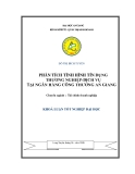 Luận văn Phân tích tình hinhg tín dụng thương mai dịch vụ tại ngân hàng công thương An Giang