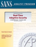 Real-Time   Adaptive Security: A SANS Whitepaper – December 2008 