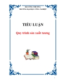  TIỂU LUẬN: Quy trình sản xuất tương