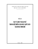 Đề án:Dạy và học ngoại ngữ trong hệ thống giáo dục quốc dân