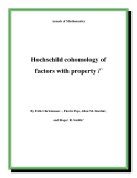 Đề tài " Hochschild cohomology of factors with property Γ "