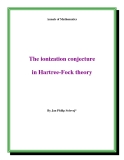 Đề tài " The ionization conjecture in Hartree-Fock theory "