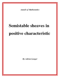Đề tài "Semistable sheaves in positive characteristic "