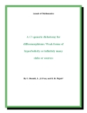 Đề tài " A C1-generic dichotomy for diffeomorphisms: Weak forms of hyperbolicity or infinitely many sinks or sources "