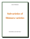 Đề tài " Subvarieties of Shimura varieties "