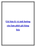  Chính sách giá : giá bán lẻ và ảnh hưởng của lạm phát giá hàng hóa