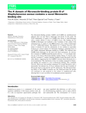 Báo cáo khoa học: The A domain of ﬁbronectin-binding protein B of Staphylococcus aureus contains a novel ﬁbronectin binding site