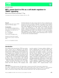 Báo cáo khoa học: RIP1 comes back to life as a cell death regulator in TNFR1 signaling