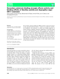 Báo cáo khoa học: Secondary substrate binding strongly affects activity and binding afﬁnity of Bacillus subtilis and Aspergillus niger GH11 xylanases