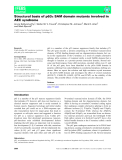 Báo cáo khoa học: Structural basis of p63a SAM domain mutants involved in AEC syndrome