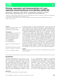 Báo cáo khoa học: Cloning, expression and characterization of a new aspartate aminotransferase from Bacillus subtilis B3