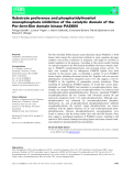 Báo cáo khoa học: Substrate preference and phosphatidylinositol monophosphate inhibition of the catalytic domain of the Per-Arnt-Sim domain kinase PASKIN