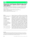 Báo cáo khoa học: Oligomannose-coated liposomes efﬁciently induce human T-cell leukemia virus-1-speciﬁc cytotoxic T lymphocytes without adjuvant