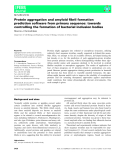 Báo cáo khoa học:  Protein aggregation and amyloid ﬁbril formation prediction software from primary sequence: towards controlling the formation of bacterial inclusion bodies