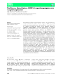 Báo cáo khoa học: The histone demethylase JARID1A regulates progesterone receptor expression