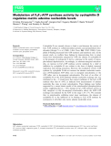 Báo cáo khoa học: Modulation of F0F1-ATP synthase activity by cyclophilin D regulates matrix adenine nucleotide levels