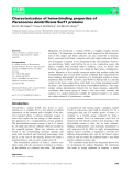 Báo cáo khoa học: Characterization of heme-binding properties of Paracoccus denitriﬁcans Surf1 proteins