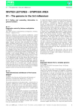 Báo cáo khoa học: S1 – The genome in the 3rd millennium