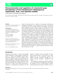 Báo cáo khoa học: Characterization and regulation of a bacterial sugar phosphatase of the haloalkanoate dehalogenase 