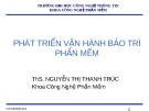 Phát triển vận hành bảo trì phần mềm  - Chương 2