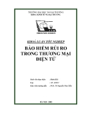 Luận văn "  BẢO HIỂM RỦI RO TRONG THƯƠNG MẠI ĐIỆN TỬ "