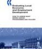 Local Economic and Employment Development Policy Approaches in OECD Countries, A Review