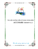 TÀI LIỆU HƯỚNG DẪN SỬ DỤNG PHẦN MỀM ACCUMARK VERSION 8.1.2.