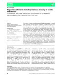 Báo cáo khoa học: Regulation of matrix metalloproteinase activity in health and disease