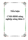 Tiểu luận CNH-HĐH nông nghiệp nông thôn 2.