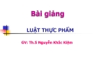 LUẬT THỰC PHẨM