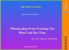 Phương pháp Front -Tracking cho định luật bảo toàn