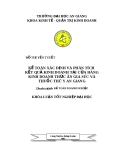 Luận văn " KẾ TOÁN XÁC ĐỊNH VÀ PHÂN TÍCH  KẾT QUẢ KINH DOANH TẠI CỬA HÀNG KINH DOANH THỨC ĂN GIA SÚC VÀ THUỐC THÚ Y AN GIANG "