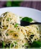 Spaghetti vị chanh và phô mai parmesan