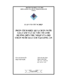 LUẬN VĂN TỐT NGHIỆP " PHÂN TÍCH HIỆU QUẢ CHĂN NUÔI GIA CẦM VÀ CÁC YẾU TỐ ẢNH HƯỞNG ĐẾN THU NHẬP CỦA HỘ CHĂN NUÔI GIA CẦM TẠI LONG AN "