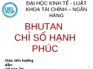 BHUTAN CHỈ SỐ HẠNH PHÚC