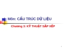 Chương 3: KỸ THUẬT SẮP XẾP